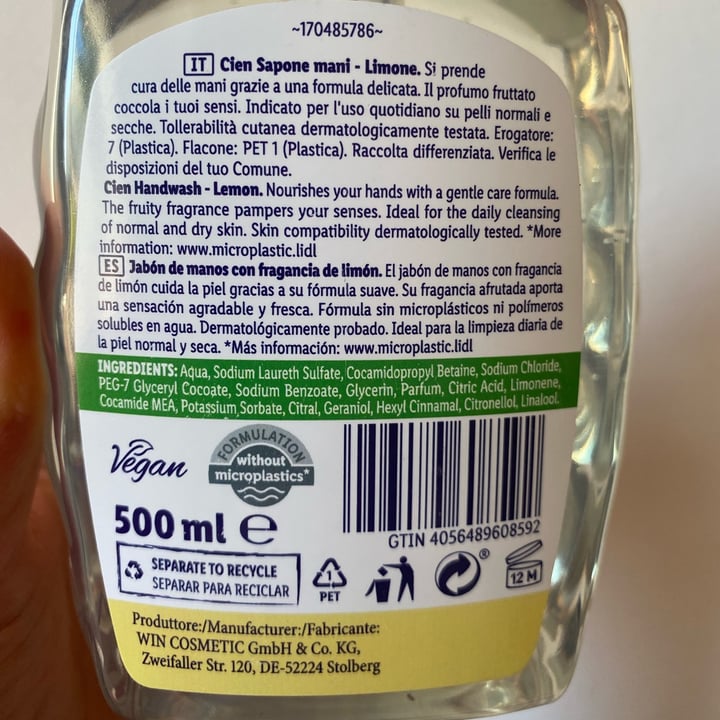 photo of Cien sapone mani limone shared by @giulia24 on  30 Aug 2023 - review