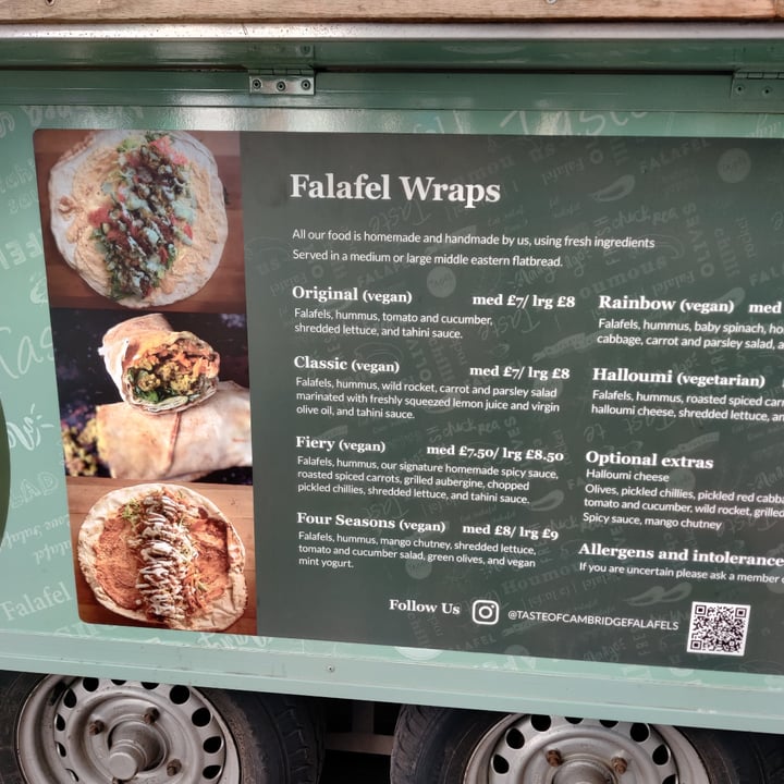 photo of Taste of Cambridge Fiery Vegan Falafel Wrap shared by @filter-kaapi on  19 Oct 2023 - review
