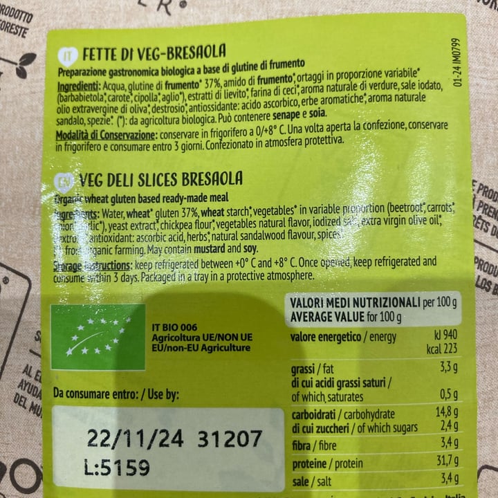 photo of Liveg fette veg gusto bresaola shared by @ac5drawing on  20 Aug 2024 - review