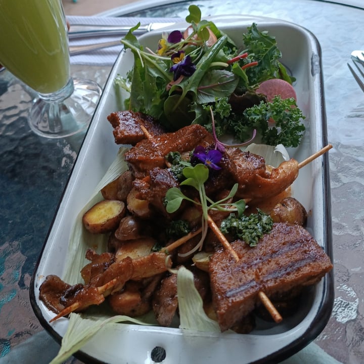 photo of Parada Vegana Mushrooms and seifu anticuchos shared by @veganintheworld on  30 Sep 2024 - review