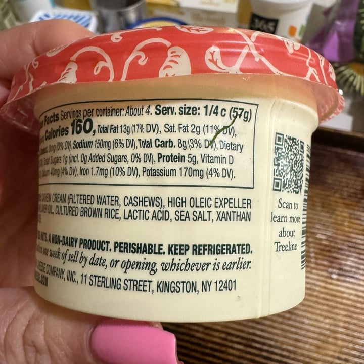 photo of Treeline Cheese Non-Dairy Cashew Ricotta shared by @clarec36 on  26 Apr 2024 - review