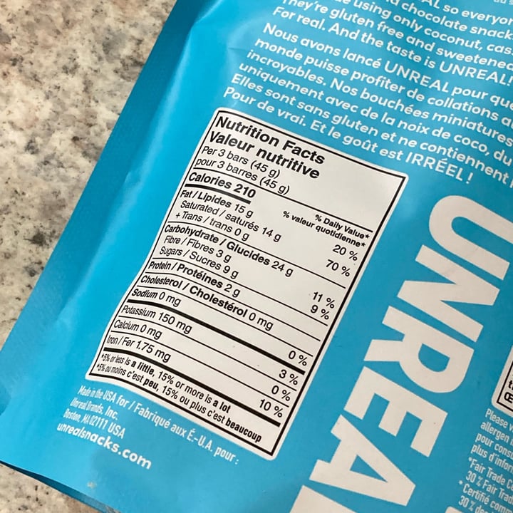 photo of UNREAL Dark chocolate coconut minis shared by @shlumpadinka on  10 Jun 2024 - review