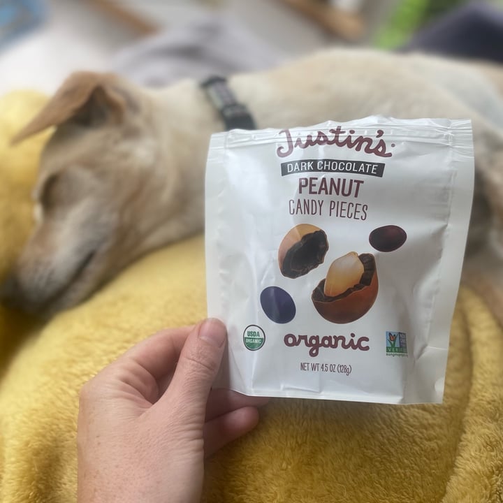 photo of Justin's dark chocolate peanut candy pieces shared by @knorthway on  26 Jun 2025 - review