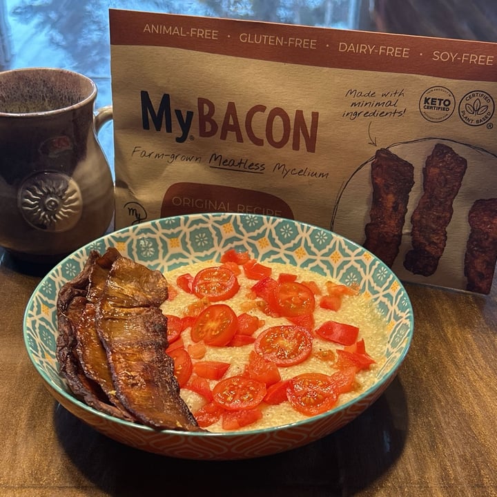 photo of MyBacon Farm-Grown Meatless Mycelium (Original Recipe) shared by @randizim19 on  03 May 2025 - review