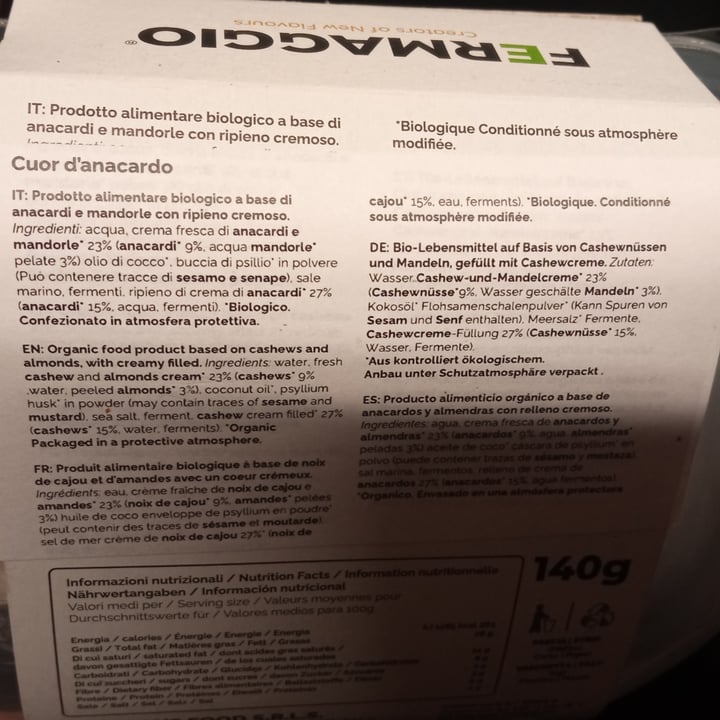 photo of Fermaggio cuor d'anacardo shared by @rosso-di-sara on  11 Jun 2024 - review