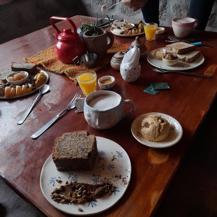 photo of Alpiste comiste Desayuno Tostadas Con Frutas shared by @julyahum on  07 Jul 2024 - review