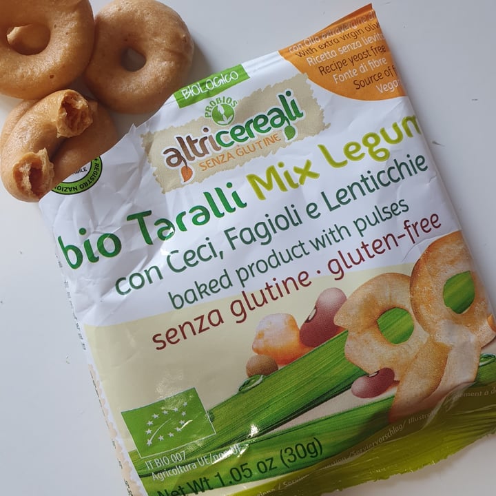 photo of Altri cereali bio taralli mix legumi shared by @matildem on  14 May 2024 - review
