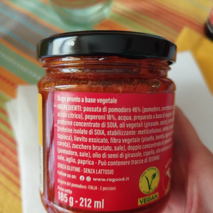 photo of Ragood ragu plant based con peperoni shared by @lauraemarco on  12 Mar 2025 - review