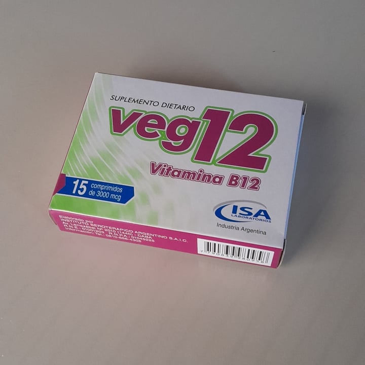 photo of Veg12 Vitamina B12 shared by @marleneriolo on  12 Sep 2023 - review