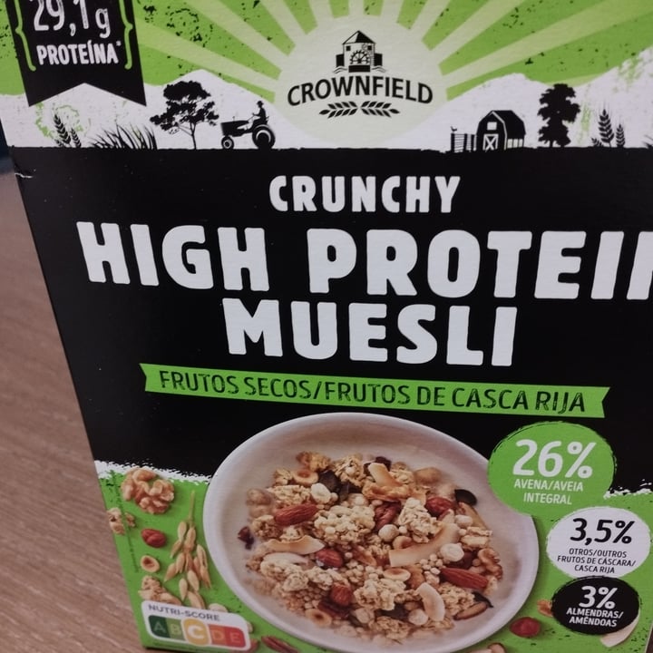 photo of Crownfield Crunchy High Protein Muesli Frutos Secos shared by @evains on  10 Feb 2024 - review