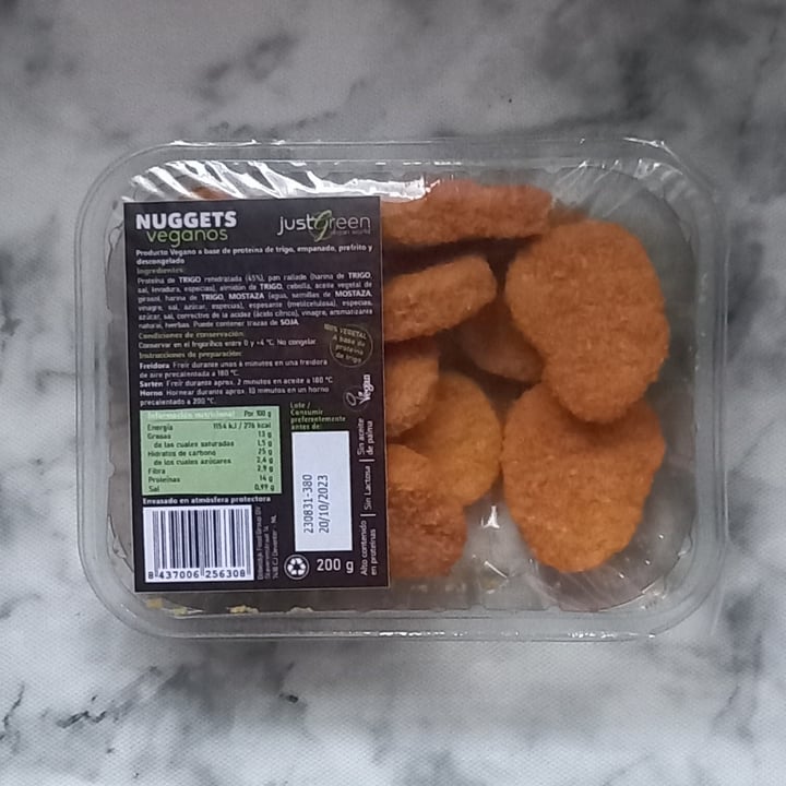 photo of JustGreen Nuggets Veganos shared by @animalsvoices on  11 Oct 2023 - review