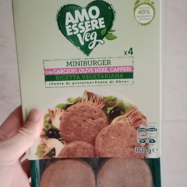 photo of Amo Essere Veg Amo Essere mini burger carciofi e olive nere shared by @francescaglad7 on  16 Jun 2024 - review