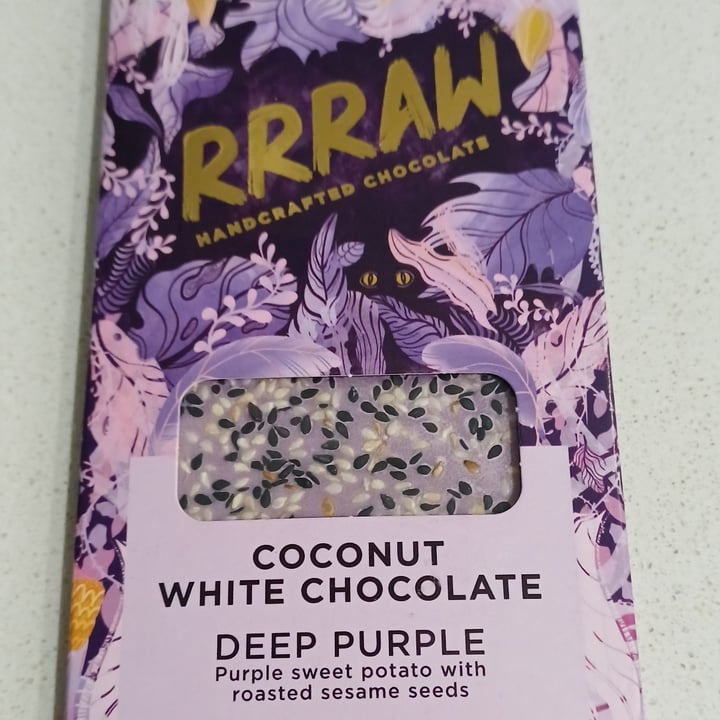 photo of RRRAW Chocolate coconut white chocolate deep purple shared by @wendydee on  02 Apr 2025 - review