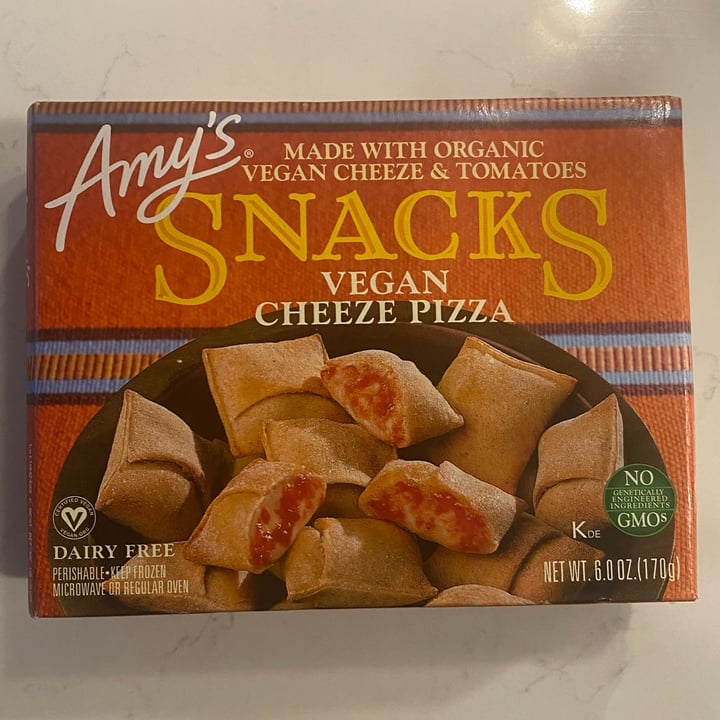 photo of Amy’s Vegan Cheese Pizza Snack Bites shared by @awnuh on  15 Mar 2024 - review