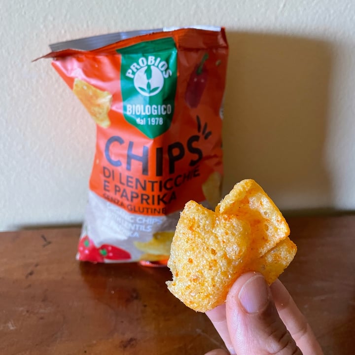 photo of Probios chips di lenticchie e paprika shared by @antonellaboschi on  14 Sep 2023 - review