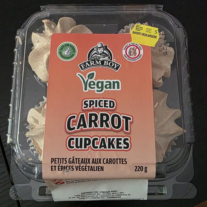 photo of Farm Boy carrot Cupcake shared by @nowgivememybones on  16 Sep 2025 - review