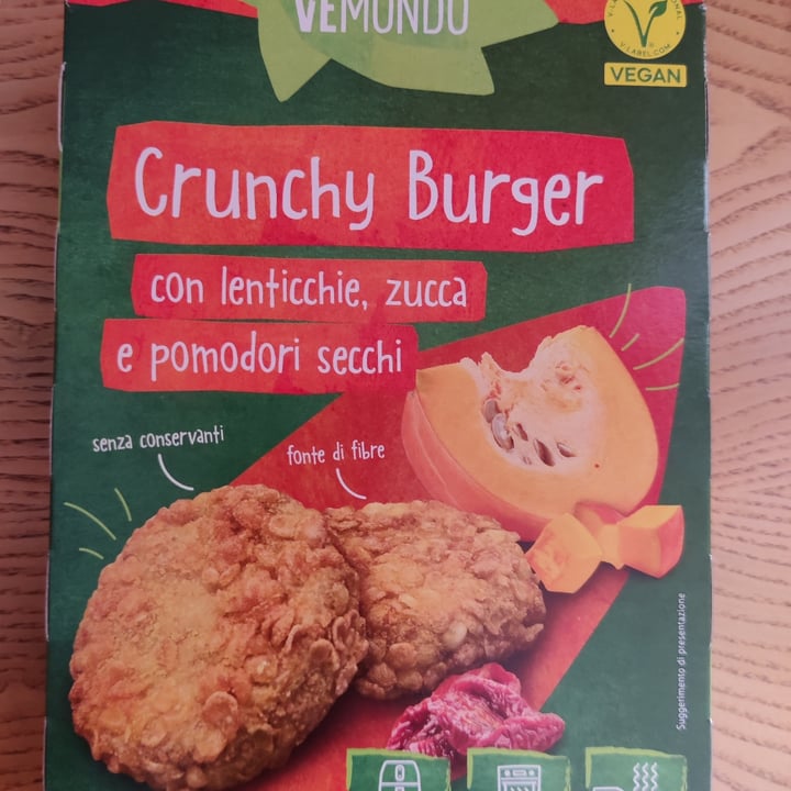 photo of Vemondo crunchy burger con lenticchie zucca e pomodori secchi shared by @lucianothecat on  12 May 2024 - review