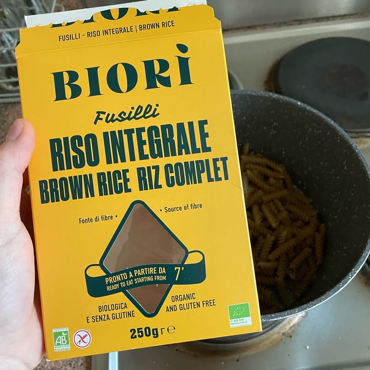 photo of Biori Fusilli riso integrale shared by @mariadesantis on  08 Mar 2024 - review