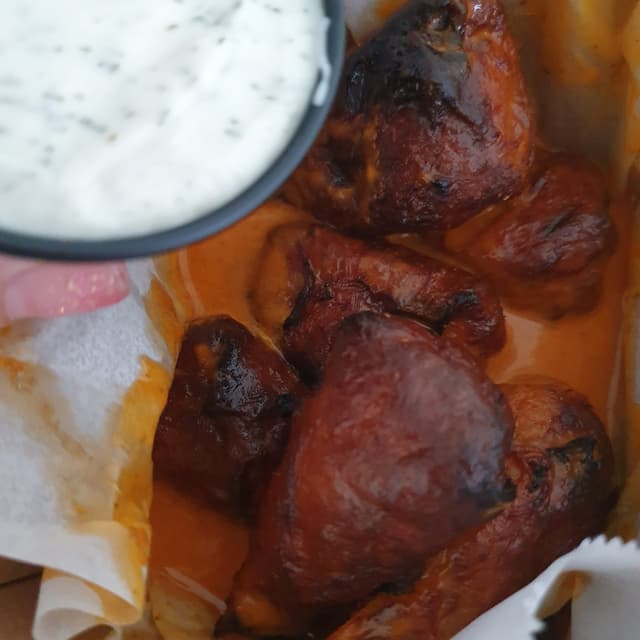 Photo of the dish “Sriracha and Limecilantro Wings”