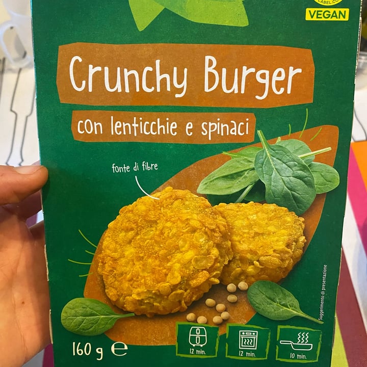 photo of Vemondo *Crunchy  Burgher*  Con Lenticchie E Spinaci shared by @maliga on  01 Dec 2024 - review