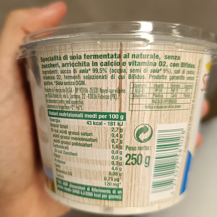 photo of Sojasun avena bianco senza zuccheri shared by @laicasarde on  28 May 2024 - review