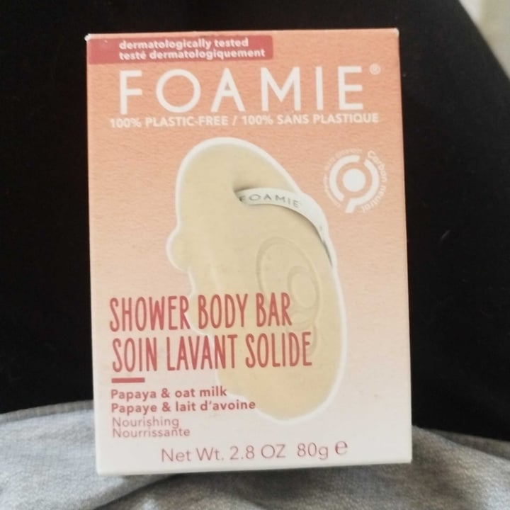 photo of Foamie  Shower body bar Papaya & Oat Milk shared by @helendrus on  07 Oct 2025 - review