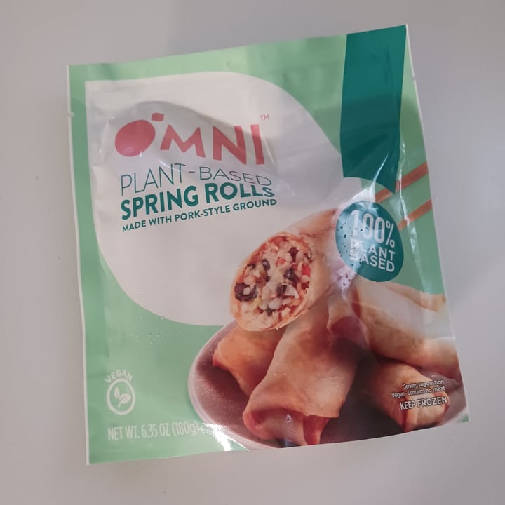 photo of OmniFoods Plant-based Spring Rolls shared by @heartartichokehearts on  05 Oct 2023 - review
