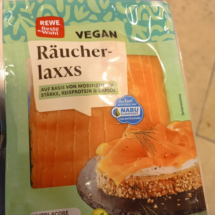 photo of Rewe Raucher-Laxxs (vegan Salmon) shared by @biancafurii on  13 Sep 2023 - review