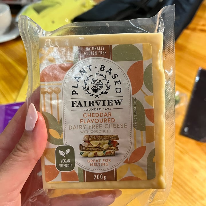 photo of Fairview Dairy Free Cheddar Flavoured Cheese shared by @jessamygraham on  20 Aug 2023 - review