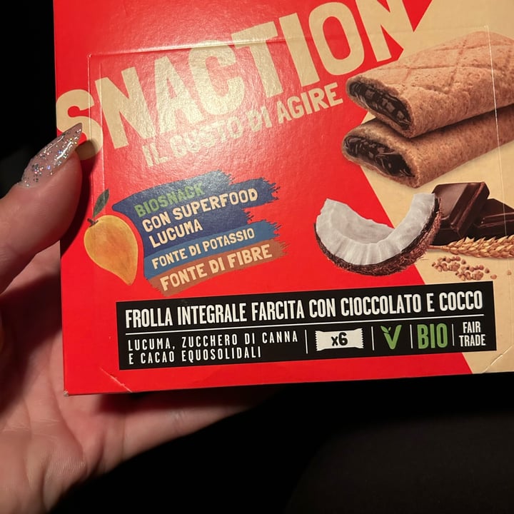 photo of altromercato Snaction al Cioccolato e Cocco shared by @federego77 on  27 Mar 2024 - review