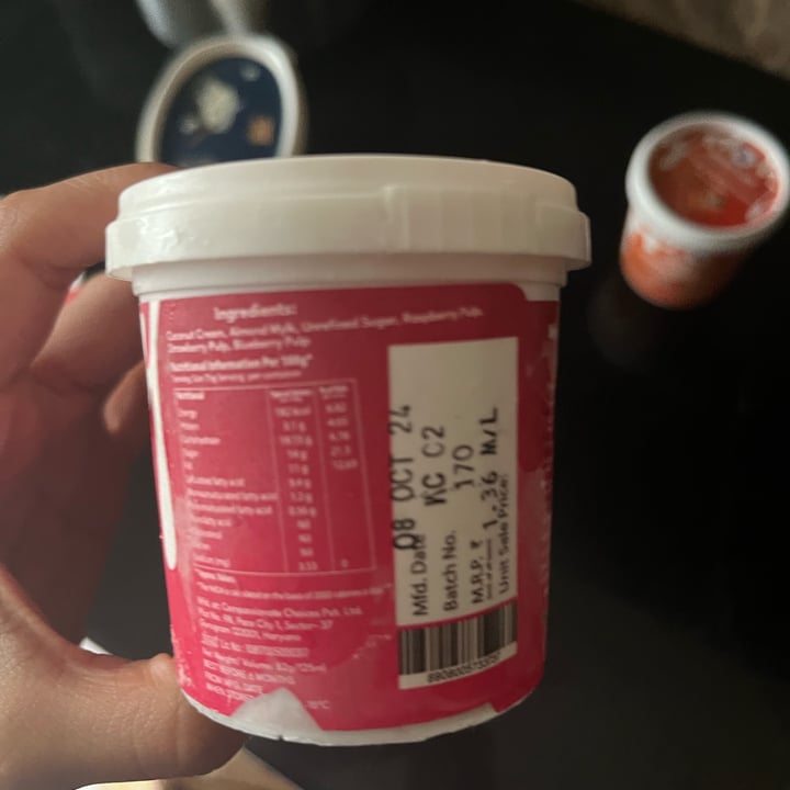 photo of White Cub Berrylicious Frozen Dessert shared by @plantpowerpal on  01 Jan 2025 - review