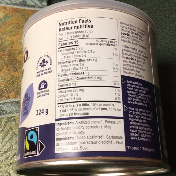 photo of Camino cacao powder dutch-processed shared by @katballou on  23 Aug 2025 - review