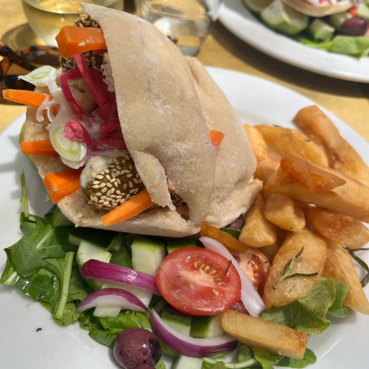 photo of Maria's Greek Café falafel pita shared by @jessamygraham on  25 Apr 2024 - review