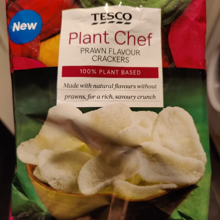 photo of Tesco Plant Chef prawn flavour crackers shared by @plumesworld on  20 Oct 2023 - review