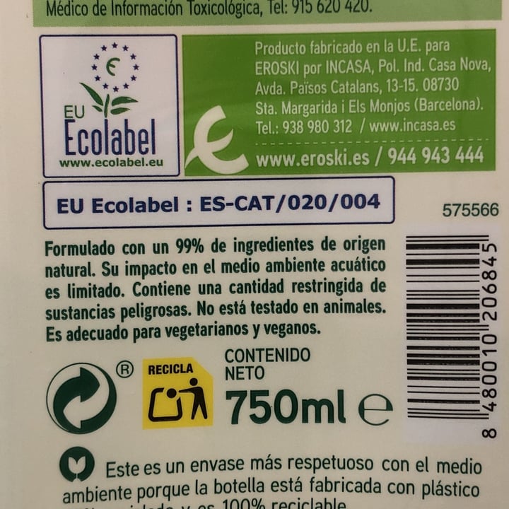 photo of Eroski limpiador ew eco shared by @tomatoandpotatovegan on  04 Apr 2025 - review