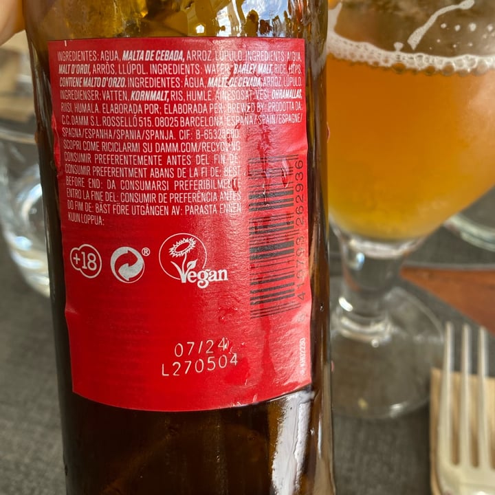 photo of Damm Cerveza Daura De Damm shared by @neil on  21 Feb 2024 - review