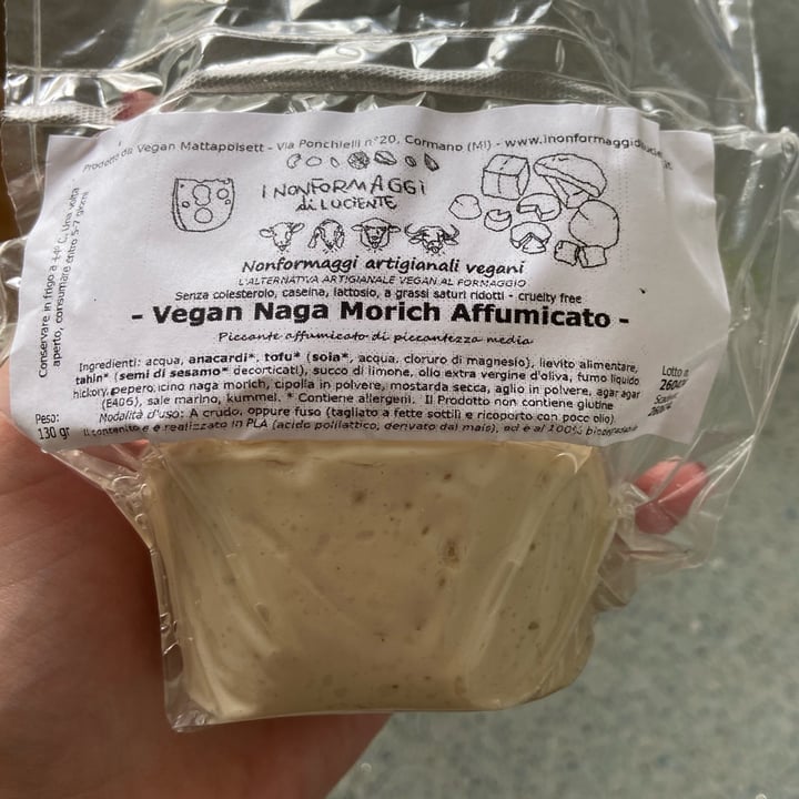 photo of I formaggi di luciente vegan naga morich affumicato shared by @saraxcix on  20 May 2024 - review