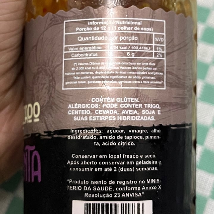 photo of Pure seasoning Molho De Alho Caramelizado Com Pimenta shared by @isadoragontijo on  27 Oct 2023 - review