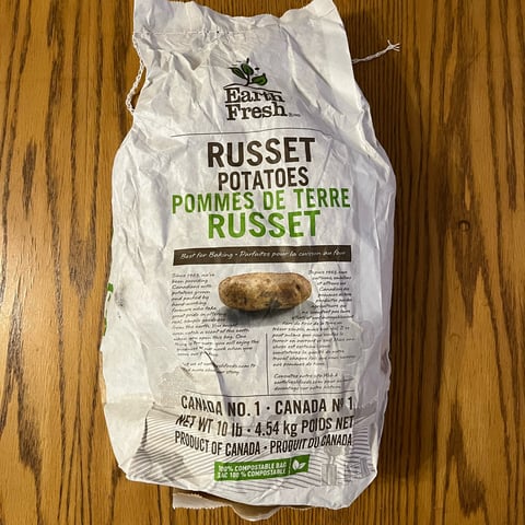 Organic russet potatoes