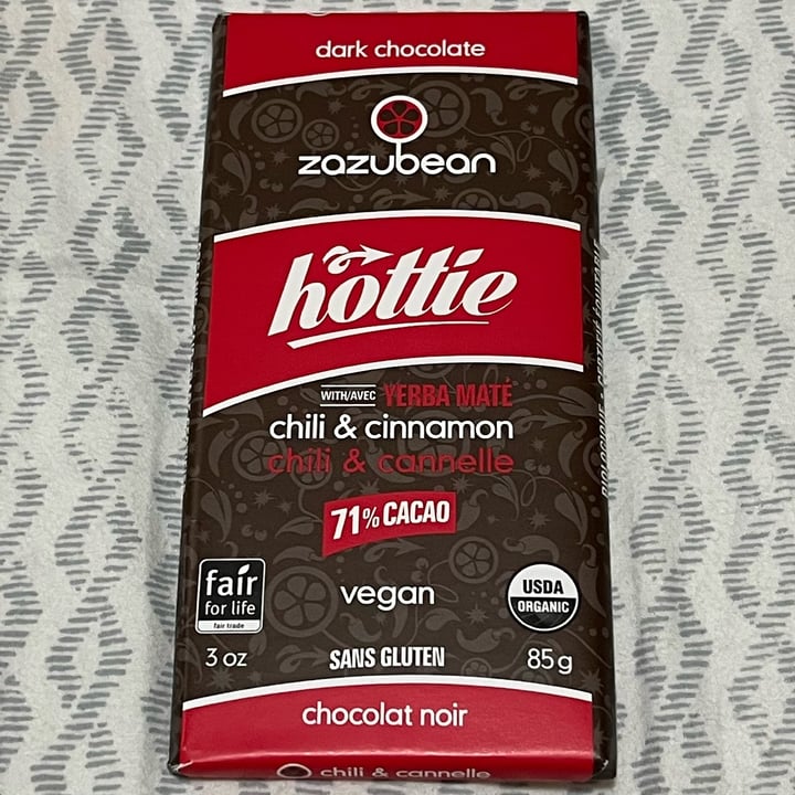 photo of Zazubean Organic Chocolates Hottie Chili & Cinnamon shared by @ecoveg on  28 Dec 2023 - review