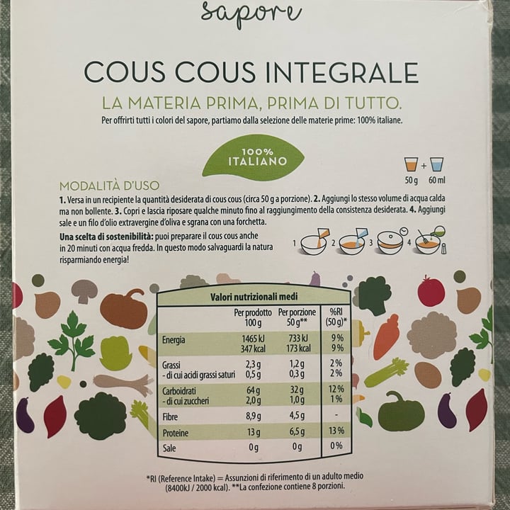 photo of I colori del sapore Cous cous integrale shared by @ambra83 on  09 Aug 2025 - review
