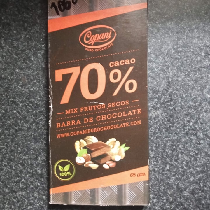 photo of Copani Chocolate 70% cacao con frutos secos shared by @didiley on  18 Oct 2023 - review