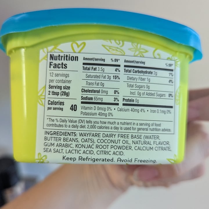 photo of WayFare Dairy Free Sour Cream shared by @regimack on  09 Aug 2025 - review