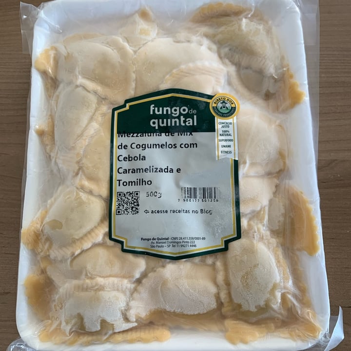 photo of Fungo de Quintal Mezzaluna Mix De Cogumelos Com Cebola Caramelizada E Tomilho shared by @cr-vegan on  16 Jan 2025 - review