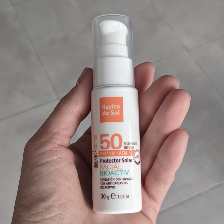 photo of Rayito de Sol Protector solar facial bioactiv shared by @magaby on  05 Oct 2023 - review