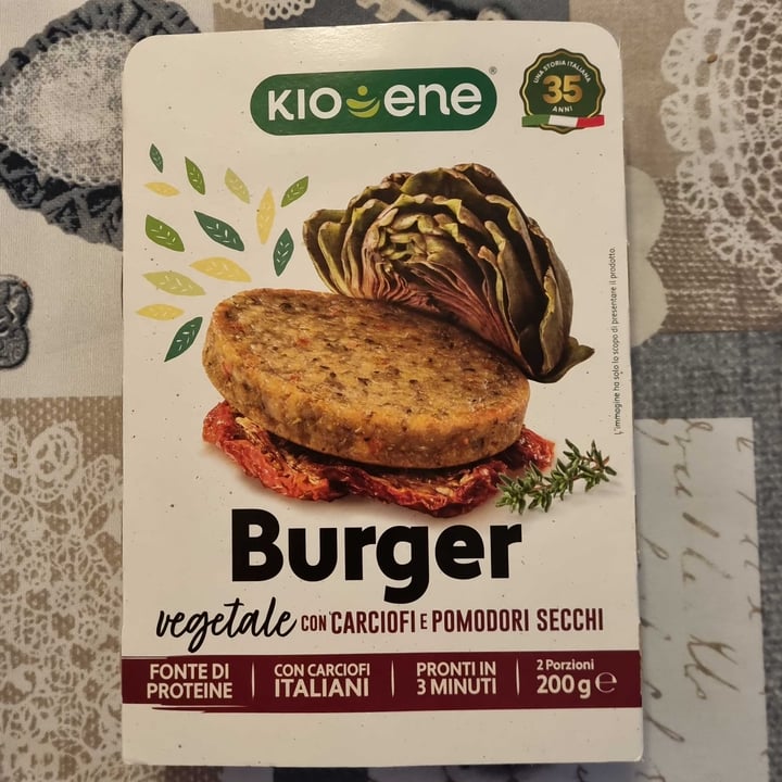 photo of Kioene burger vegetale carciofi e pomodori secchi shared by @darkessa on  14 Oct 2023 - review