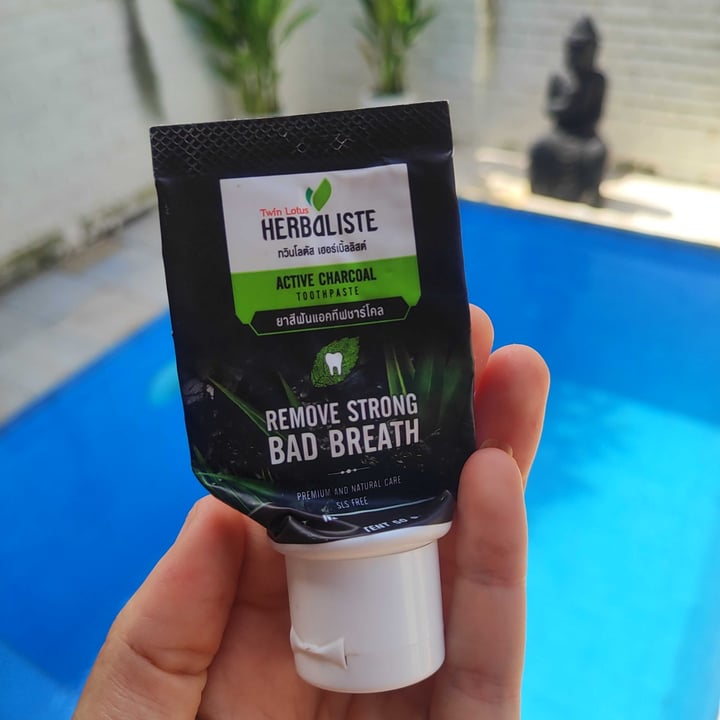 photo of Twin Lotus Herbaliste Active Charcoal Toothpaste shared by @littleredmushroom on  01 May 2024 - review