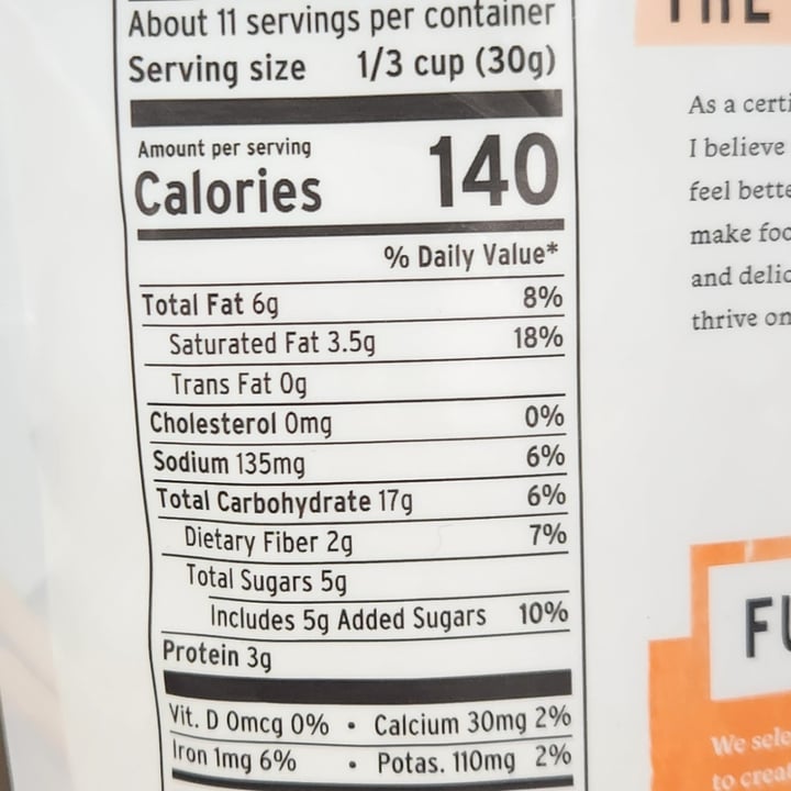 photo of Purely Elizabeth Pumpkin Cinnamon Ancient Grain Granola shared by @brtjohns on  27 Sep 2025 - review