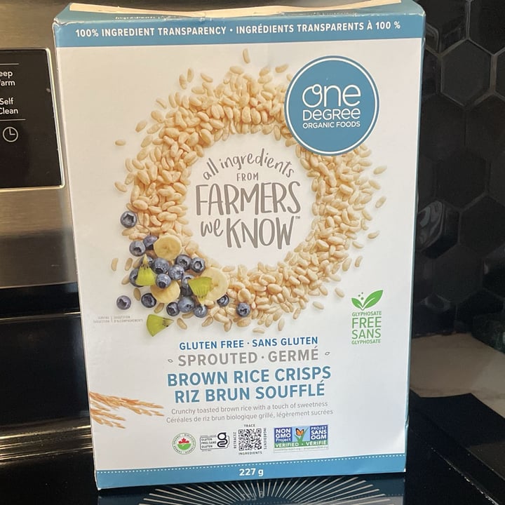 photo of One Degree Organic Foods Sprouted Brown Rice Crisps shared by @nbacha on  14 Apr 2025 - review