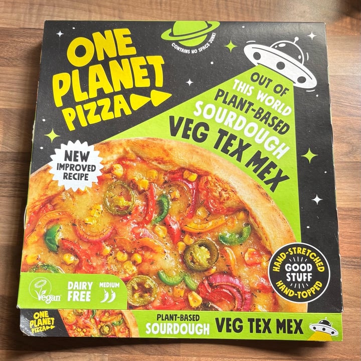 photo of One Planet Pizza Out of this World Plant-Based Sourdough Veg Tex Mex shared by @jakeastonfta on  06 Aug 2025 - review